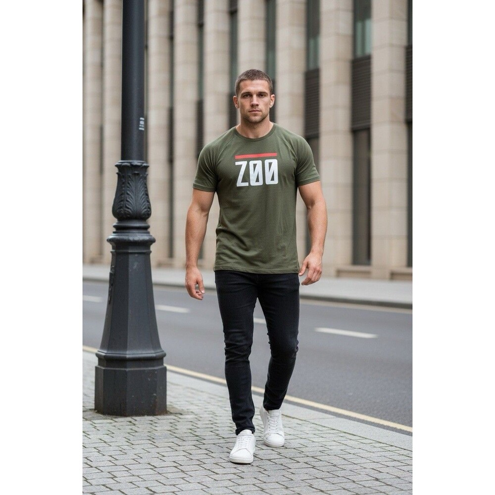 Rawgear Zoo Culture Green Men’s T-shirt Bradley Martin Workout Gym Lifting S